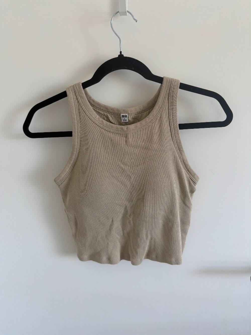 Uniqlo Tan Cropped Bra Tank Top Size S